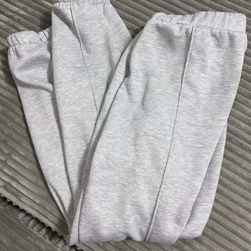 Grey sweatpants